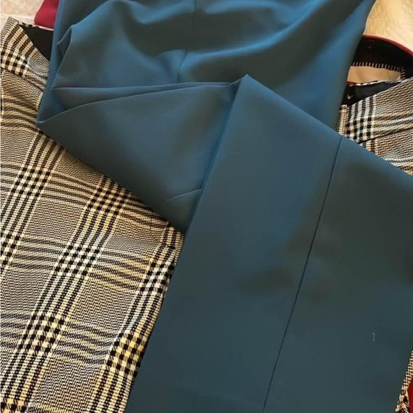 Talbots Teal and Gray Ankle Pants - Picture 2 of 4